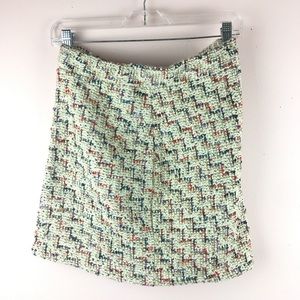 Woven mini skirt